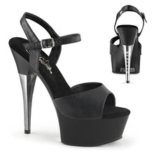 Cargar imagen en el visor de la galería, Tacones Pleaser CAPTIVA-609 Negro Piel Sintética
