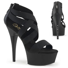 Load image into Gallery viewer, Tacones Pleaser CAPTIVA-669 Negro Elastic Band