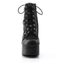 Load image into Gallery viewer, Botines Demonia CHARADE-100 Negro Piel vegana-Suede