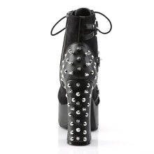 Load image into Gallery viewer, Botines Demonia CHARADE-100 Negro Piel vegana-Suede