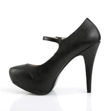 Load image into Gallery viewer, Tacones Pleaser Pink Label CHLOE-02 Negro Piel Sintética