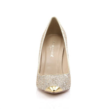 Carregar imagem no visualizador da galeria, Zapatos Pleaser CLASSIQUE-20 Dorado Purpurinay Lamé