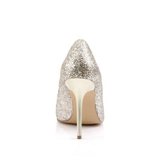 Carregar imagem no visualizador da galeria, Zapatos Pleaser CLASSIQUE-20 Dorado Purpurinay Lamé