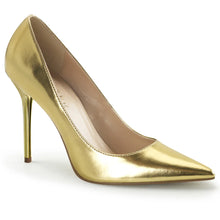 Carregar imagem no visualizador da galeria, Zapatos Pleaser CLASSIQUE-20 Dorado Met Pu
