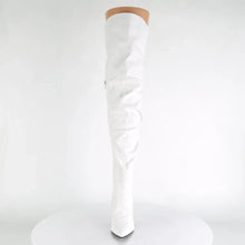 Cargar imagen en el visor de la galería, Tacones Pleaser CLASSIQUE-3011 Blanco Piel Sintética