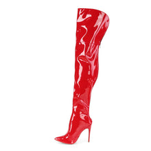 Cargar imagen en el visor de la galería, Tacones Pleaser COURTLY-3012 Rojo Charolent