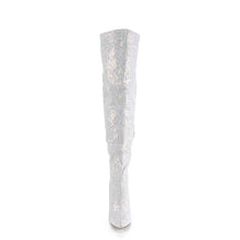 Cargar imagen en el visor de la galería, Tacones Pleaser COURTLY-3015 Blanco Purpurina
