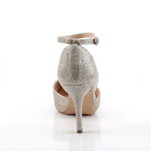 Cargar imagen en el visor de la galería, Zapatos Fabulicious COVET-03 Nude Purpurina Fabric