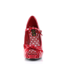 Load image into Gallery viewer, Tacones Pin Up Couture CUTIEPIE-08 Rojo Charol
