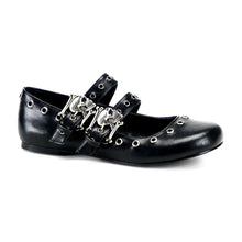 Load image into Gallery viewer, Zapatos planos Demonia DAISY-03 Negro Piel vegana