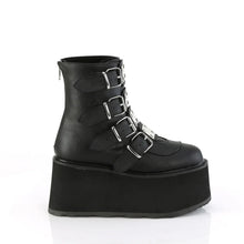 Load image into Gallery viewer, Botines Demonia DAMNED-105 Negro Piel vegana