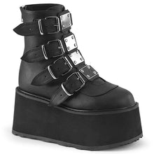 Load image into Gallery viewer, Botines Demonia DAMNED-105 Negro Piel vegana