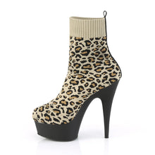Cargar imagen en el visor de la galería, Tacones Pleaser DELIGHT-1002LP Tan Str. Leopard