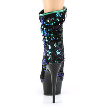 Cargar imagen en el visor de la galería, Tacones Pleaser DELIGHT-1004 Verde Iridescent Sequins