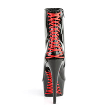 Cargar imagen en el visor de la galería, Tacones Pleaser DELIGHT-1010 Negro Charol Rojo
