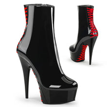 Cargar imagen en el visor de la galería, Tacones Pleaser DELIGHT-1010 Negro Charol Rojo