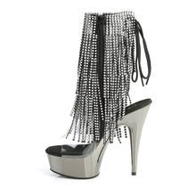Cargar imagen en el visor de la galería, Tacones Pleaser DELIGHT-1017RSF Transparente Negro Dark