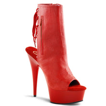 Cargar imagen en el visor de la galería, Tacones Pleaser DELIGHT-1018 Rojo Piel Sintética