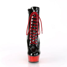 Cargar imagen en el visor de la galería, Tacones Pleaser DELIGHT-1020 Negro Charol Rojo