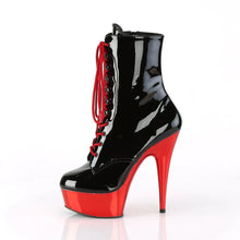 Cargar imagen en el visor de la galería, Tacones Pleaser DELIGHT-1020 Negro Charol Rojo