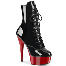 Carregar imagem no visualizador da galeria, Tacones Pleaser DELIGHT-1020 Negro Charol Rojo