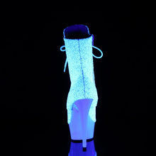 Cargar imagen en el visor de la galería, Tacones Pleaser DELIGHT-1020LG Neon Blanco Purpurina