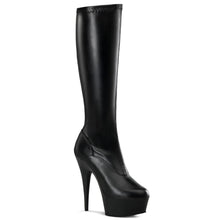 Cargar imagen en el visor de la galería, Tacones Pleaser DELIGHT-2000 Negro Str Piel