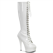 Carregar imagem no visualizador da galeria, Tacones Pleaser DELIGHT-2023 Blanco Str Charol