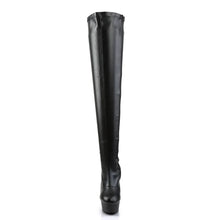 Load image into Gallery viewer, Tacones Pleaser DELIGHT-3000 Negro Str Piel