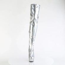 Cargar imagen en el visor de la galería, Tacones Pleaser DELIGHT-3000HWR Plata Hologram Pu