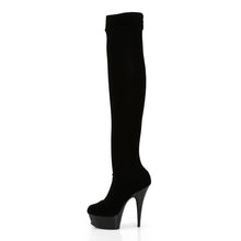 Cargar imagen en el visor de la galería, Tacones Pleaser DELIGHT-3002 Negro Str Velvet