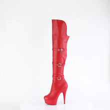 Cargar imagen en el visor de la galería, Tacones Pleaser DELIGHT-3018 Rojo Str. Piel