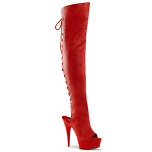 Cargar imagen en el visor de la galería, Tacones Pleaser DELIGHT-3019 Rojo Piel Sintética