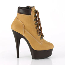 Cargar imagen en el visor de la galería, Tacones Pleaser DELIGHT-600TL-02 Tan Nubuck Piel