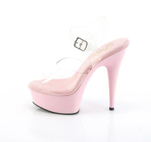 Load image into Gallery viewer, Tacones Pleaser DELIGHT-608 Transparente B. Rosa