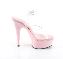 Load image into Gallery viewer, Tacones Pleaser DELIGHT-608 Transparente B. Rosa