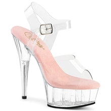 Load image into Gallery viewer, Tacones Pleaser DELIGHT-608 Transparente B. Rosa