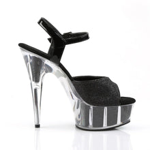 Cargar imagen en el visor de la galería, Tacones Pleaser DELIGHT-609-5G Negro Gltr