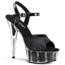 Cargar imagen en el visor de la galería, Tacones Pleaser DELIGHT-609-5G Negro Gltr