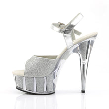 Cargar imagen en el visor de la galería, Tacones Pleaser DELIGHT-609-5G Plata Gltr