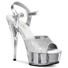 Cargar imagen en el visor de la galería, Tacones Pleaser DELIGHT-609-5G Plata Gltr