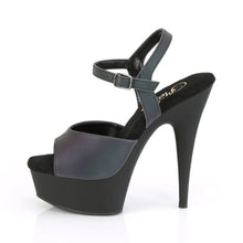 Cargar imagen en el visor de la galería, Tacones Pleaser DELIGHT-609REFL Verde Reflective Negro