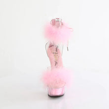 Cargar imagen en el visor de la galería, Tacones Pleaser DELIGHT-624F Transparente B. Rosa