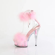 Cargar imagen en el visor de la galería, Tacones Pleaser DELIGHT-624F Transparente B. Rosa