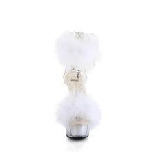 Cargar imagen en el visor de la galería, Tacones Pleaser DELIGHT-624F Transparente Blanco Fur