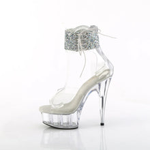 Cargar imagen en el visor de la galería, Tacones Pleaser DELIGHT-624RS-02 Transparente Plata