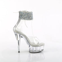 Cargar imagen en el visor de la galería, Tacones Pleaser DELIGHT-624RS-02 Transparente Plata