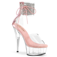 Cargar imagen en el visor de la galería, Tacones Pleaser DELIGHT-624RS Transparente B. Rosa