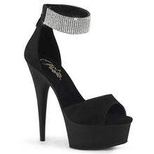 Carregar imagem no visualizador da galeria, Tacones Pleaser DELIGHT-625 Negro Faux Suede
