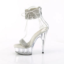 Cargar imagen en el visor de la galería, Tacones Pleaser DELIGHT-627RS Transparente Plata